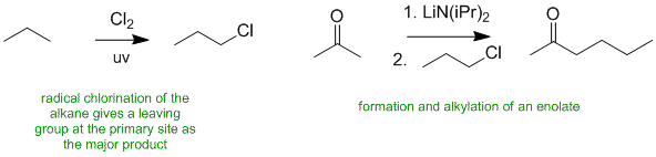 enolate formation and alkylation