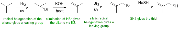 allylic thiol synthesis