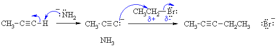 Alkylation of a terminal alkyne