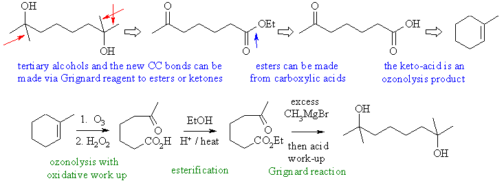 tertiary diol synthesis
