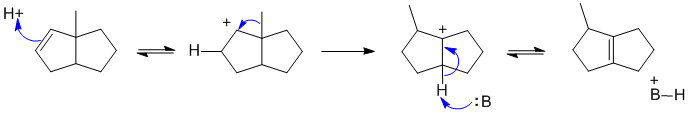 alkene rearrangement via carbocation