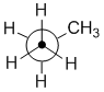 Newman projection of propane