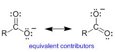 carboxylate resoance contributors